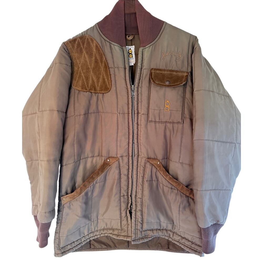 Bob Allen Shooting Vest Mens Medium Olive Quilted Hunting Vest